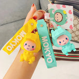 Crown Monkey Cartoon Keychain Schoolbag Pendant Car Key Holder