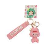 Crown Monkey Cartoon Keychain Schoolbag Pendant Car Key Holder