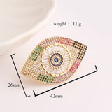 Bohemian Evil Eye Charms Zircon Finger Rings Party Jewelry Women