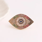 Bohemian Evil Eye Charms Zircon Finger Rings Party Jewelry Women