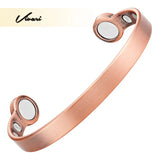Pure Copper Magnetic Bangle Cuff Therapy Magnets Antique Bracelet