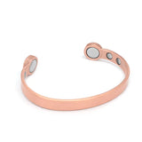 Pure Copper Magnetic Bangle Cuff Therapy Magnets Antique Bracelet