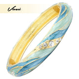 Epoxy Pattern Copper Bracelet for Women