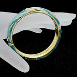 Epoxy Pattern Copper Bracelet for Women