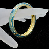 Epoxy Pattern Copper Bracelet for Women