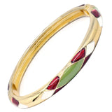 Colorful Pattern Epoxy Copper Bracelet