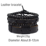 Men's Multilayer Leather Bracelet Punk Wristband