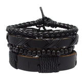 Men's Multilayer Leather Bracelet Punk Wristband