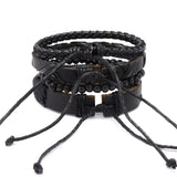 Men's Multilayer Leather Bracelet Punk Wristband