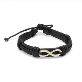 Men's Vintage Multi-layer Leather Bead Bracelet Wristband