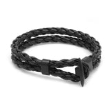 Adjustable Men's Retro Leather Bracelet Wrist Strap Rope