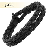 Adjustable Men's Retro Leather Bracelet Wrist Strap Rope