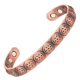 Antique Copper Bangle Magnetic Bracelet Bio Jewelry Gift