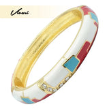 Lady Copper Bracelet Geometric Crystal Stone Bracelet