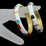 Lady Copper Bracelet Geometric Crystal Stone Bracelet