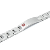 Medical Alert ID Men's Health Magnetic Bracelets Engraving