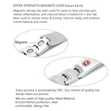 Medical Alert ID Men's Health Magnetic Bracelets Engraving