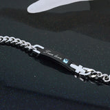 Romantic Love Bracelet Stainless Steel Women Men Jewelry Bangle Gift Wristband