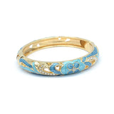 Copper Bracelet Flower Crystal Stone Hollow Bracelet