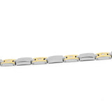 Titanium Crystal Charm Bracelet Silver