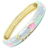 Copper Colourful Bracelet with Crystal Stone for Women