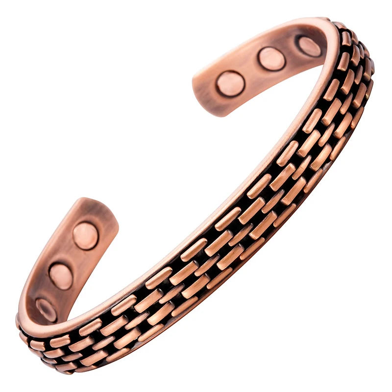 Vintage Magnetic Copper Plating Bangle Bracelet Men/Women Charm Gift