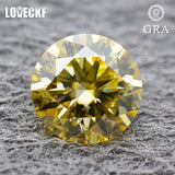Vivi Yellow Moissanite Stone Pass Diamond Tester