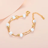 Opal Beads Bracelet S925 Silver Jewelry Gift