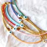 Vlen Evil Eye Charm Bracelet for Women