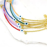 Vlen Evil Eye Charm Bracelet for Women