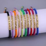 Vlen Ins Braided Bracelet Friendship Rope Jewelry Beads Pulseras Femme