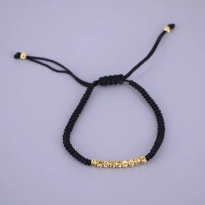 Vlen Ins Braided Bracelet Friendship Rope Jewelry Beads Pulseras Femme