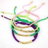 Vlen Ins Braided Bracelet Friendship Rope Jewelry Beads Pulseras Femme