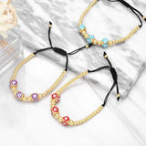 Vlen Zircon Evil Eye Bracelet High Cz Beads Bracelet Women Pulseras