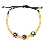 Vlen Zircon Evil Eye Bracelet High Cz Beads Bracelet Women Pulseras