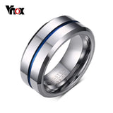 Tungsten Carbide Men's Rings 8mm Width Wedding Jewelry