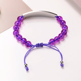 13mm Women's Medical Alert Bracelet, Pink Beads Chain with Steel ID Cuff Bangle