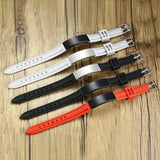 Men's Personalized ID Bar Bracelet with Silicone Band