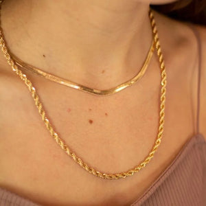 Stainless Steel Rope Chain Necklace 2/3/4/5mm