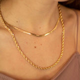 Stainless Steel Rope Chain Necklace 2/3/4/5mm