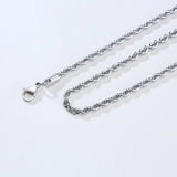 Stainless Steel Rope Chain Necklace 2/3/4/5mm