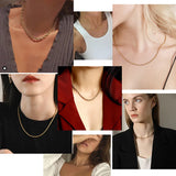 Stainless Steel Rope Chain Necklace 2/3/4/5mm