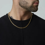 2-5mm Rope Chain Necklaces for Men Women, Twisted Sigapore Links Choker