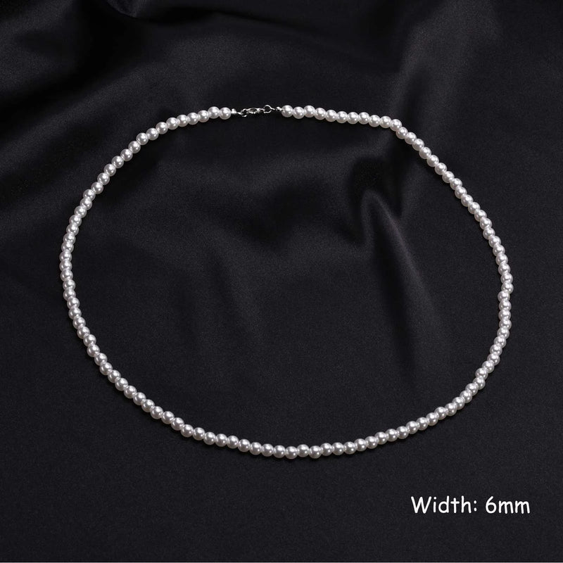 Imitated Pearl Necklace Handmade Choker Collar Gift