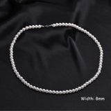 Imitated Pearl Necklace Handmade Choker Collar Gift
