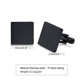 Geometric Cufflinks - Square Round Oval Groomsmen Accessory