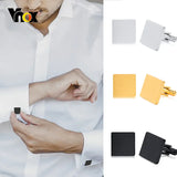 Geometric Cufflinks - Square Round Oval Groomsmen Accessory