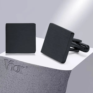 Geometric Cufflinks - Square Round Oval Groomsmen Accessory