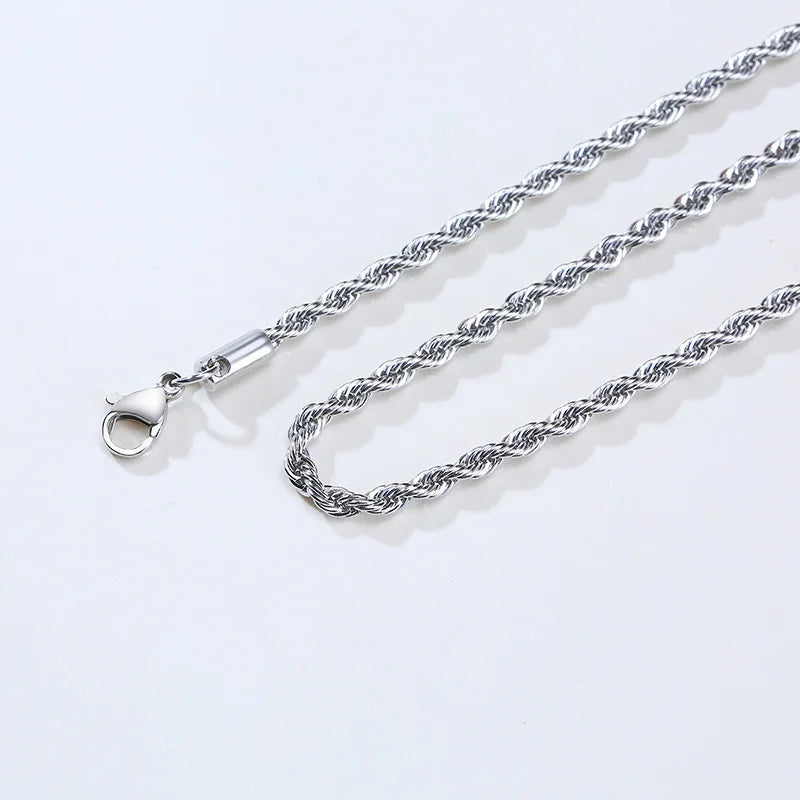 Gothic Rope Chain Necklaces Plated Stainless Steel Choker