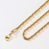 Gothic Rope Chain Necklaces Plated Stainless Steel Choker